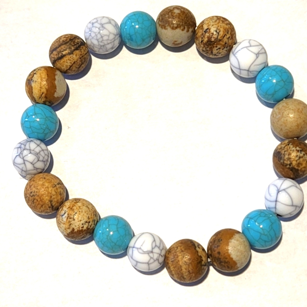 Semi-Precious.. Stone Beaded Bracelet for Women